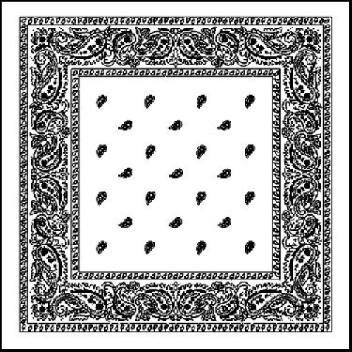 Hvidt Børne Bandana