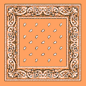 Ferskenfarvet Neckerchief Bandana