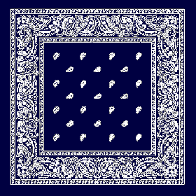 Blåt Børne Bandana