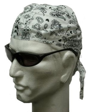hvid paisley head wrap