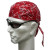 Rødt Headwrap Bandana