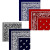 12 Stk Bandanas DeLuxe Valuepack 4 Farver