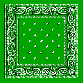 Lime grøn hals klud bandana