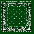 Mørkegrønt Bandana