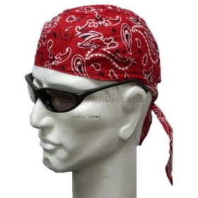 Rødt Headwrap Bandana