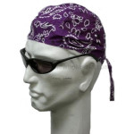 Purple Paisley Head Wrap Zandana Bandana