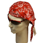 rød paisley head wrap