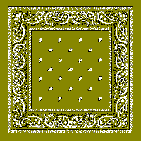 Oliven Grøn Neckerchief Bandana