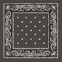 Oversize Mørk Grå Bandana