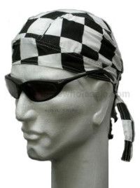 checkered head wrap